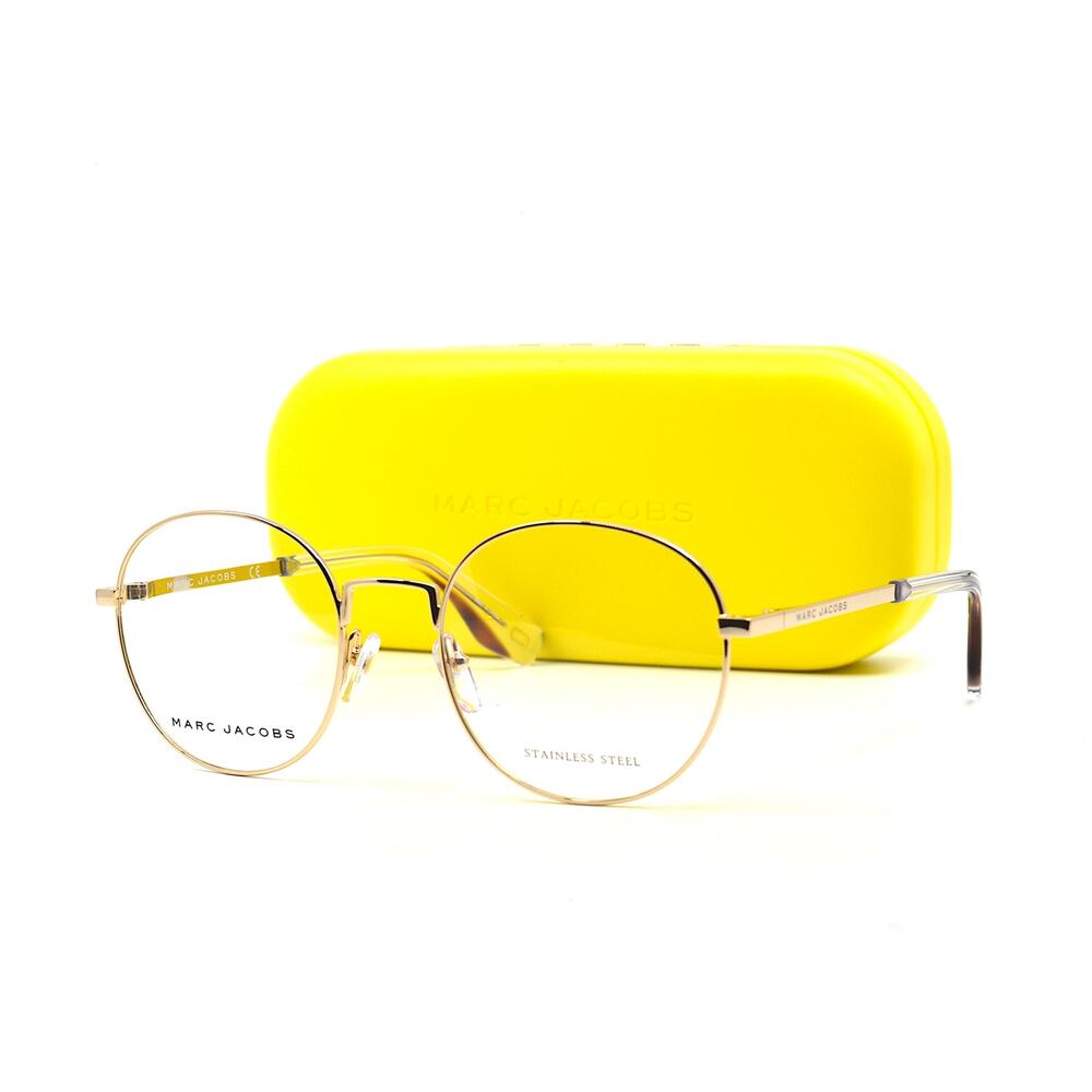 NEW MARC JACOBS MARC272 J5G GOLD AUTHENTIC EYEGLASSES FRAME